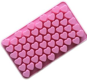 silicone mold mini heart shape silicone ice cube / chocolate mold pink