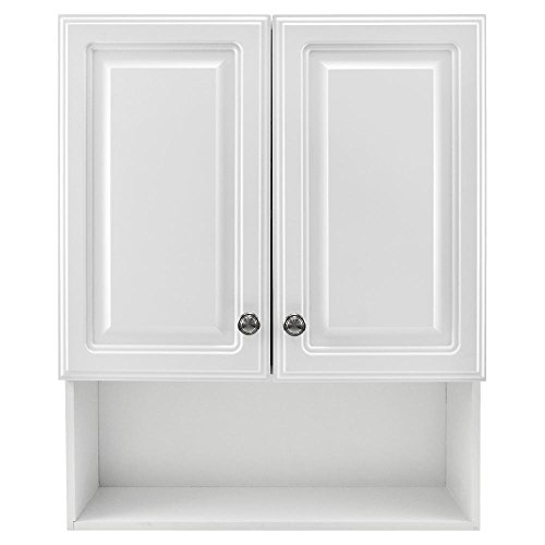 Glacier Bay 23-1/8 in. W x 27-7/8 in. H Framed Surface-Mount Bathroom Medicine Cabinet in White