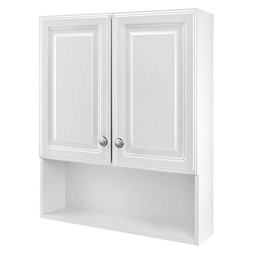 Glacier Bay 23-1/8 in. W x 27-7/8 in. H Framed Surface-Mount Bathroom Medicine Cabinet in White