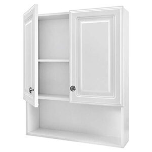 Glacier Bay 23-1/8 in. W x 27-7/8 in. H Framed Surface-Mount Bathroom Medicine Cabinet in White