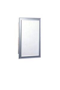 jensen 1450bc mirror on mirror frameless single-door recessed medicine cabinet