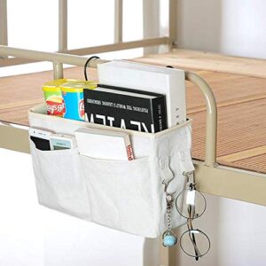 UJLN Bedside Caddy/Bedside Storage Bag Hanging Organizer for Bunk and Hospital Beds,Dorm Rooms Bed Rails,Can be Placed Glasses,Books,Mobile Phones,Keys,daily supplies (D-style)