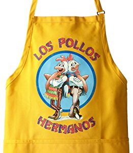 Breaking Bad Men's Los Pollos Hermanos Apron, Yellow, One Size