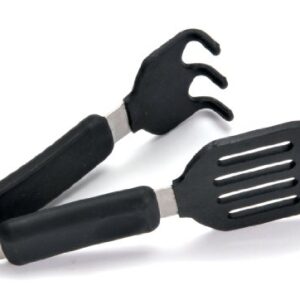 Norpro Grip-EZ Grab and Lift Silicone Tongs, Set of 1, Black