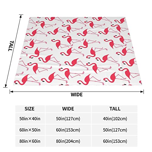 Spring Throw Blanket Pink Flamingo Easter Blanket Cozy Gifts for Women Super Soft Flannel Fleece Throw Blanket Valentines Gifts for Women Fuzzy Blanket Lightweight