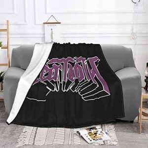 Beartooth Band Anti-Pilling Flannel Blankets Micro Fleece Blankets Air Conditioning Blanket Four Seasons Blanket Ultra-Soft Throw Blanket 50"x40"