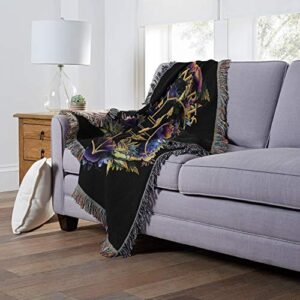 Northwest Woven Tapestry Throw Blanket, 48 x 60 Inches, School Foliage