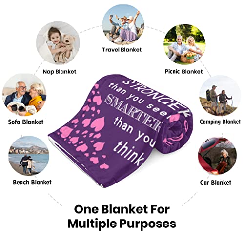 Omokil 100th Birthday Gifts for Women, Gift for 100 Year Old Female,100 Birthday Decorations, 100th Birthday Gifts Ideas for Grandma, Mom, Friend, Sister, Wife, Aunt, Coworker Blanket (50" X 60")