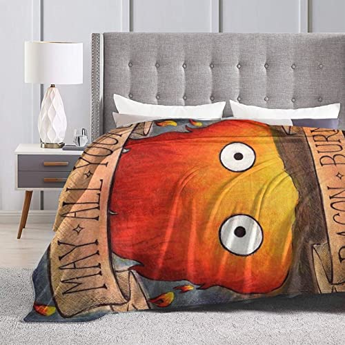 XCRUPYT Anime Blanket Cartoon Throw Blankets Ultra Soft Flannel Lightweight Throws for Couch, Bed, Plush Fuzzy Microfiber Warm Thermal All Seasons Use 50"X40"