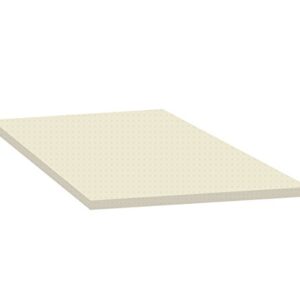 Continental Sleep 2-Inch Foam Topper,Adds Comfort to Mattress, CertiPUR-US Certified, Full, Off White