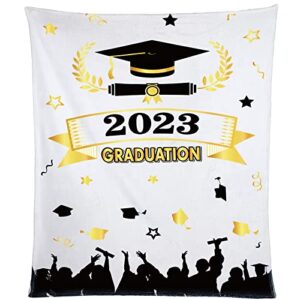 graduation gifts 2023 throw blanket phd college masters degree graduation gifts for women men soft cozy lightweight blanket for sofa bedding living room, 60 x 50 inch
