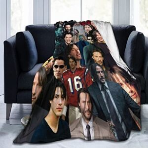 Handsome Man Throw Blanket Ultra Soft Micro Fleece Fuzzy Blanket for Bed Sofa Bedroom Living Room Office Car Travel All Season 50"X40"