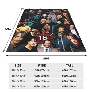 Handsome Man Throw Blanket Ultra Soft Micro Fleece Fuzzy Blanket for Bed Sofa Bedroom Living Room Office Car Travel All Season 50"X40"