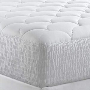 Marriott Mattress Topper - Plush, Quilted Mattress Pad with Hypoallergenic Fill - Fits Mattresses Up to 15" - King