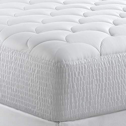 Marriott Mattress Topper - Plush, Quilted Mattress Pad with Hypoallergenic Fill - Fits Mattresses Up to 15" - King