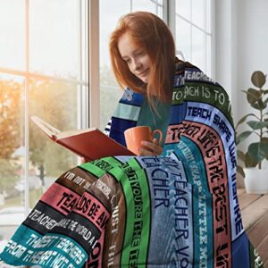 Amxieui Teacher Gifts, Teacher Gifts for Women, Teacher Blanket, Best Teacher Gifts, Gifts for Teachers Women, Teacher Back to School Teachers' Day Throw Blankets 60"x50",Gifts for Teachers