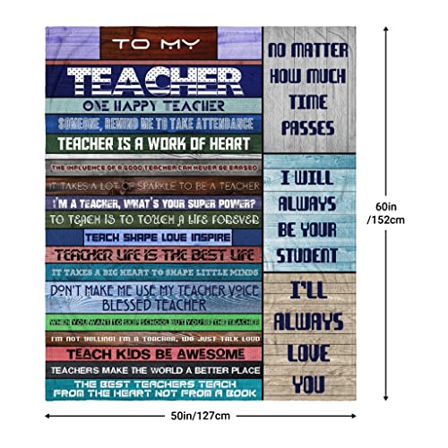 Amxieui Teacher Gifts, Teacher Gifts for Women, Teacher Blanket, Best Teacher Gifts, Gifts for Teachers Women, Teacher Back to School Teachers' Day Throw Blankets 60"x50",Gifts for Teachers