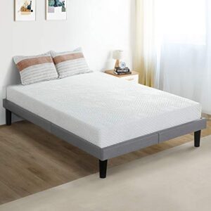 sleeplace 5 inch gel infused firm comfort level memory foam mattress, white