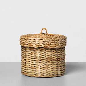 hearth & hand with magnolia new bathroom storage collection (small, woven bath storage canister)