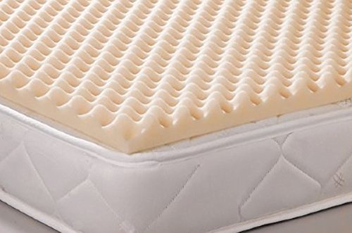 Geneva Healthcare Egg Crate Convoluted Foam Mattress Pad 2" Standard Queen Size Topper - 2" x 60" x 80"