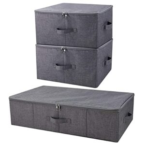 iwill create pro underbed storage containers, 2pcs storage bins, black gray