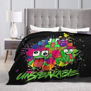 Game Cartoon Anime Ultra-Soft Micro Fleece Blanket Lightweight Throw Blankets for Couch Sofa Bed Bedroom (60"X50")