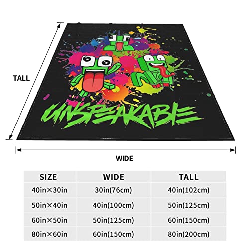 Game Cartoon Anime Ultra-Soft Micro Fleece Blanket Lightweight Throw Blankets for Couch Sofa Bed Bedroom (60"X50")