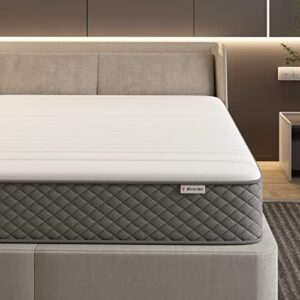white nest queen mattress, 10 inch memory foam mattress with innerspring hybrid mattress in a box pressure relief & supportive full size mattress (queen)…