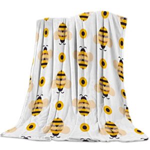 lightweight flannel traveling throw blanket blankets cartoon bumble big honey bee blankets/bedcovers/bedspread/throws for couch bed 49x79inch