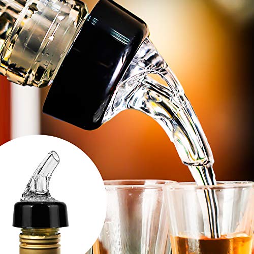 Automatic Measured Bottle Pourer - Quick Shot Spirit Measure Pourer Drinks Wine Cocktail Dispenser Home Bar Tools - 1oz/30ml (4 pack)