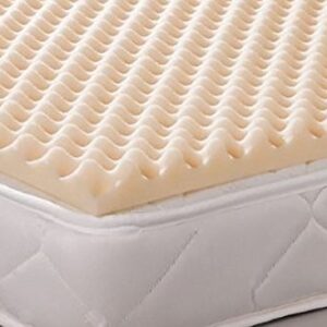 Geneva Healthcare Egg Crate Convoluted Foam Mattress Pad 4" Topper - 4" x 34" x 80"