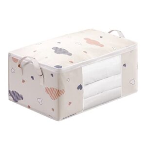 poropl comforter storage bag folding organizer bag for king/ queen comforters, pillows, blankets, bedding/ quilt, blanket, duvet, mothproof space save