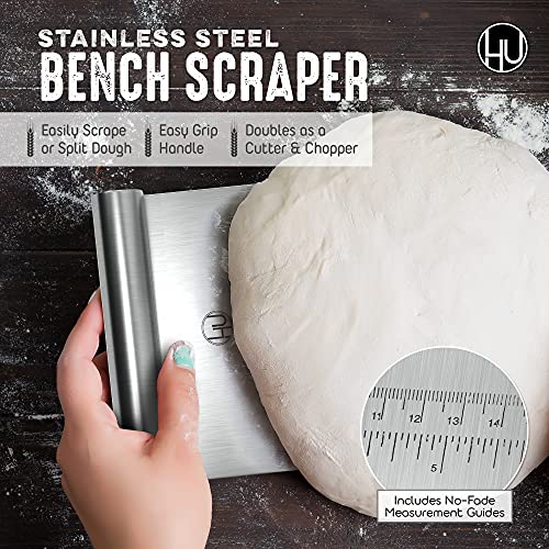 Sourdough Start Kit - Sourdough Bread Baking Supplies 2 Banneton Bread Proofing Basket Bowls, 2 Cloths, Whisk, Bread Lame, Dough Scraper, 2 Brushes - Sourdough Starter Kit Bread Making & Baking Tools