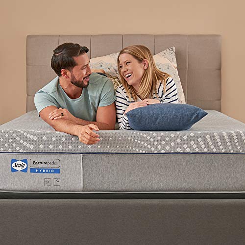 Sealy Posturepedic Hybrid Lacey Soft Feel Mattress and 5-Inch Foundation, Queen