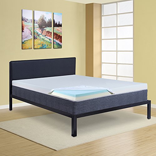 Olee Sleep 4 Inch Memory Foam Mattress Topper Pad 04TP02F