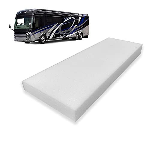 Foamma 2” x 42” x 80” Camper/RV Travel High-Density Bunk Mattress Foam Topper, Made in USA, Comfortable, Travel Trailer, CertiPUR-US Certified, Cover Not Included