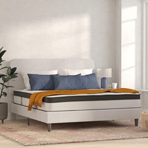 bizchair 12 inch certipur-us certified memory foam pocket spring mattress, king mattress in a box