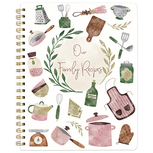 ceiba tree Recipe Book to Write in Your Own Recipes Family Blank Cookbook with Tabs Stickers 8.5" x 11" Mother Day Gifts Ideas for Wife Mom Women