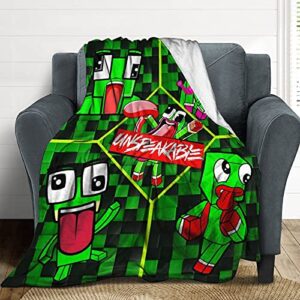 Anime Anti-Pilling Soft Plush Flannel Throw Blankets for Couch Sofa Bedding Living Room 50"x40"