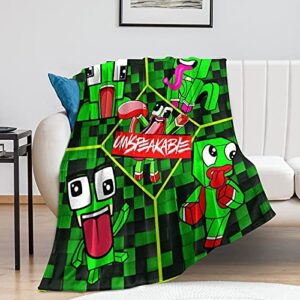 Anime Anti-Pilling Soft Plush Flannel Throw Blankets for Couch Sofa Bedding Living Room 50"x40"