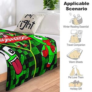 Anime Anti-Pilling Soft Plush Flannel Throw Blankets for Couch Sofa Bedding Living Room 50"x40"