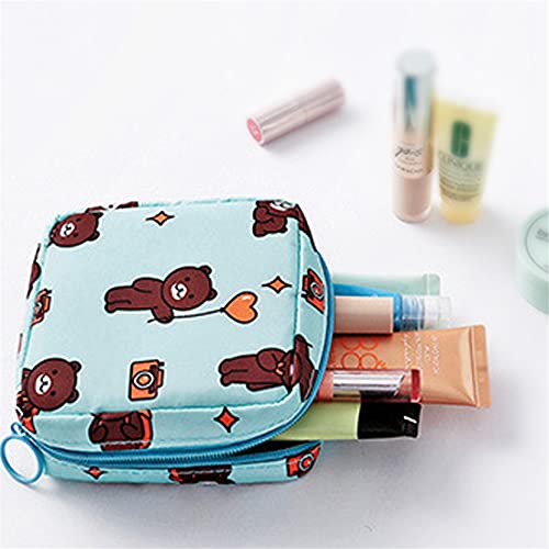 VINMEN Waterproof Tampon Storage Bag Cute Sanitary Pad Pouches Portable Makeup Lipstick Key Earphone Data Cables Organizer