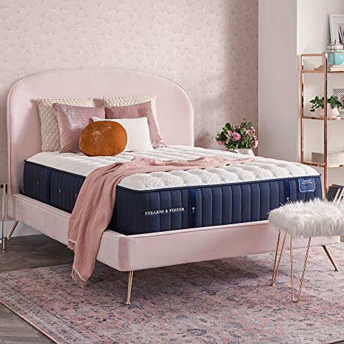 Stearns & Foster Lux Estate 14.5" Cassatt Luxury Firm Tight Top Mattress, 5-Inch Foundation, King, Hand Built in the USA