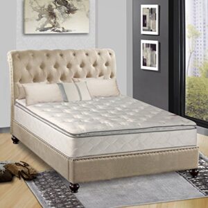 continental sleep medium mattress, twin, beige
