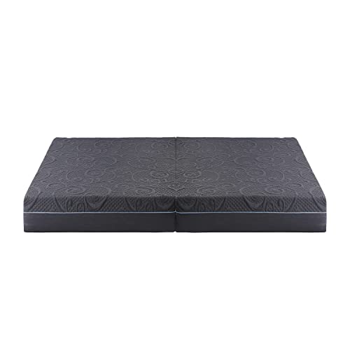 Lexicon Radley 11-Inch Gel Infused Memory Foam Hybrid Mattress, Split King, Gray