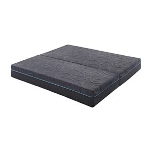 Lexicon Radley 11-Inch Gel Infused Memory Foam Hybrid Mattress, Split King, Gray