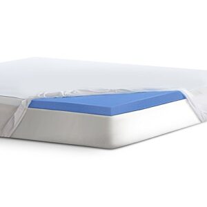 serta 2" lasting dream gel-infused memory foam mattress topper, twin