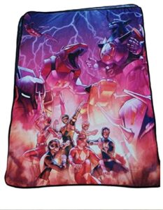 classic imports, inc power rangers dino force fleece throw blanket, multicolor, one size