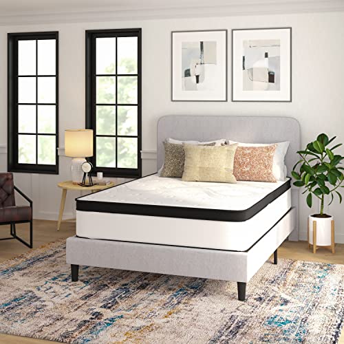 Taylor & Logan Oriana 12" CertiPUR-US Certified Hybrid Pocket Spring Mattress in a Box with an Extra Firm Feel for Durable Support - Queen