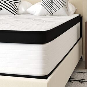 Merrick Lane Hulen 12 Inch Extra Firm Full Hybrid Pocket Spring & CertiPUR-US Certified Foam Mattress in a Box